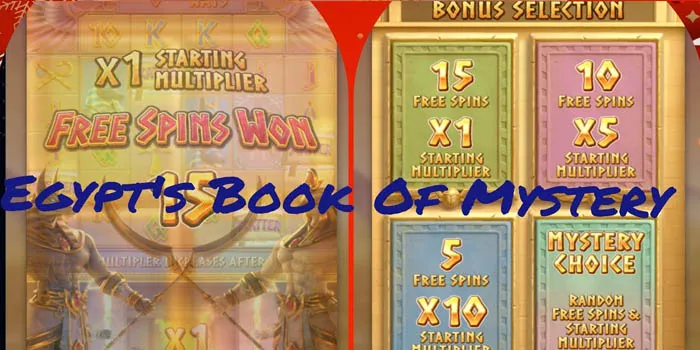 Fitur Spin Gratis Egypts Book of Mystery
